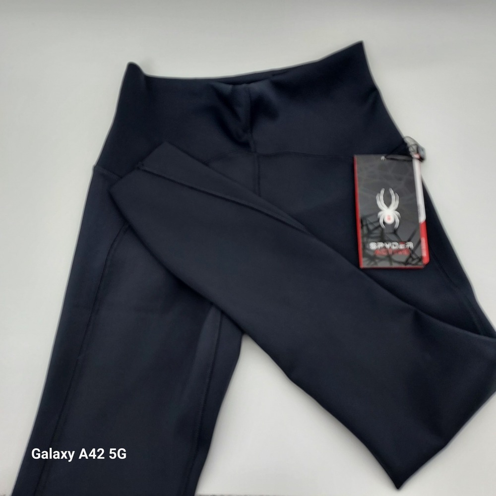 Spyder Active Womens Small‎ Black Leggings Activewear Athleisure Pants Style